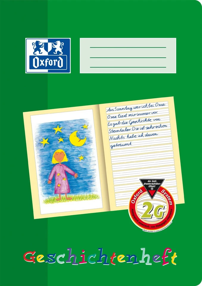 Oxford Schreiblernheft A4 2G / 16 Blatt