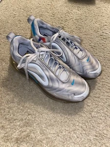 Nike Air Max 720 GS 'Geology' Grey/Red/Teal AQ3196-010 Youth Size 5.5 /Women’s 7 - Picture 1 of 7
