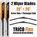 Driver+Passenger 2-Wiper Set: Trico Flex 26"+26" Beam Blades 18-260/18-260