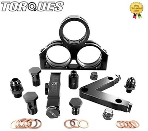 Manifold Cradle Assembly Kit For Twin Bosch 044 Fuel Pumps+Bosch Filter In Black - Imagen 1 de 12