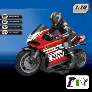 1/10 Self-Balancing RC Motorcycle Cars Remote Control Car Drift Toy Motorbike - Picture 1 of 14