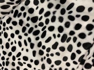 Velboa Dalmatian Print Fabric - 58" Wide - Sold by the Yard