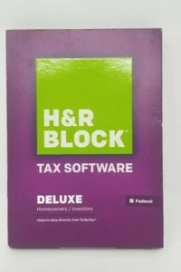 H&R Block Tax Software Deluxe 2013 Federal - New - Picture 1 of 4