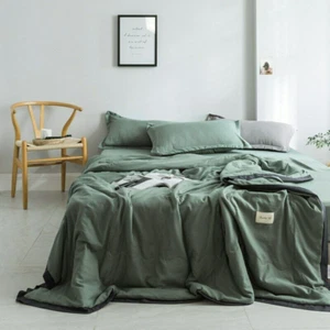 Air Condition Quilt for Bed Sofa Airplane Super Breathable Thin Quilts Bedspread - Picture 1 of 20