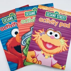 Tre (3) copri tamponi da colorare e attività Sesame Street Elmo, Zoey e Oscar - Foto 1 di 8