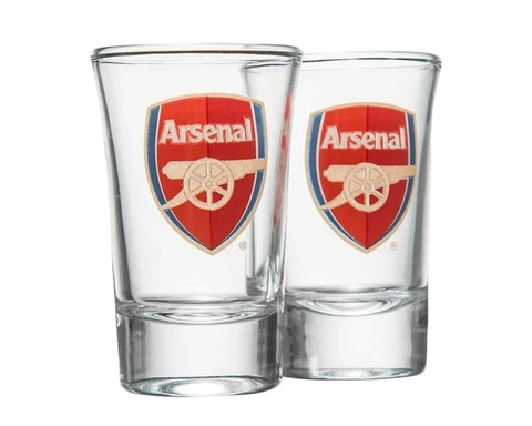 Arsenal Shot Glasses, Licensed Arsenal FC Product (Two Shot Glasses) Cover