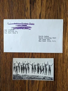 Ray Johnson Mail Art collage to Actor Keith Andes collage insert and envelope - Picture 1 of 4