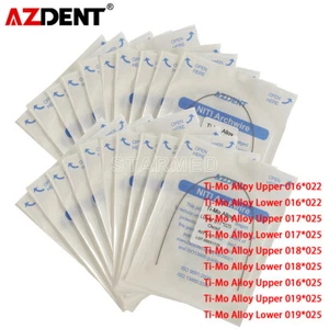 5-200Packs AZDENT Dental TMA Ti-Mo Alloy Arch Wires Rectangular Ovoid Form - Picture 1 of 12