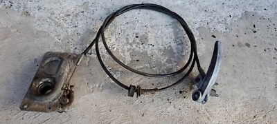 Manija de liberación del capó Porsche 944 + cable + parte superior + pestillo inferior TABLERO CUADRADO  Foto 1 de 4