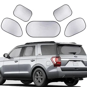 5 PCS Car Side Window Sun Shade Blocker and Rear Window Sunshade Shield, Univ... - Picture 1 of 7