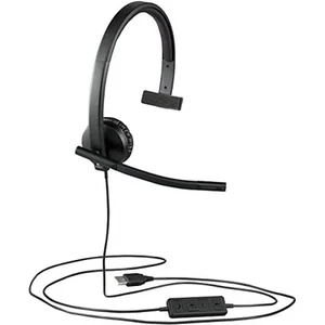 Logitech H570e Wired Headset, Mono Headphones with Noise-Cancelling Microphone, - Picture 1 of 6