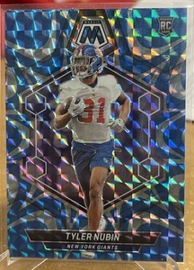 2024 Panini Mosaic Tyler Nubin Reactive Blue Rookie New York Giants #346 - Picture 1 of 2
