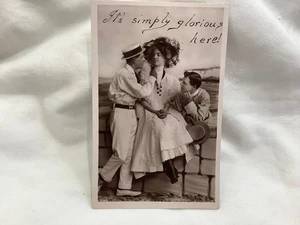 Es ist einfach herrlich hier! Postkarte Davidson Bros. 1908 verschickt - Bild 1 von 3