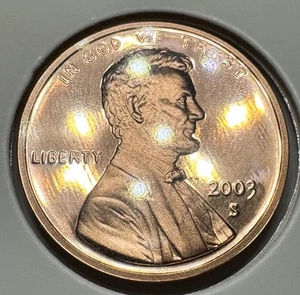2003-S Lincoln Memorial Proof Penny 1Cent Münze aus US Mint Proof Set. - Bild 1 von 4