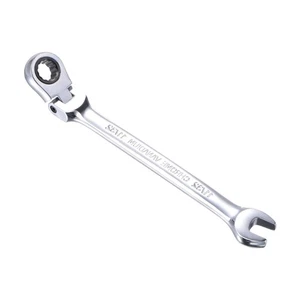 Chiave combinata a cricchetto testa flessibile 11/32" per riparazione SAE 72 denti 12 punti - Foto 1 di 5