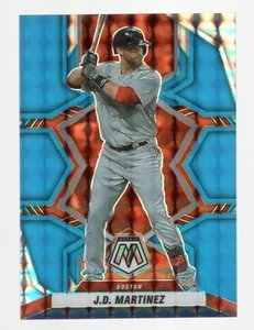 J.D. MARTINEZ 2022 PANINI MOSAIC BLUE FLUORESCENT PRIZM #10/15 *BOSTON RED SOX* - Picture 1 of 2