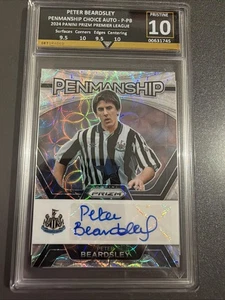 2024- PANINI PRIZM- PETER BEARDSLEY- PENMANSHIP CHOICE AUTO- GET GRADED- 10 - Picture 1 of 4