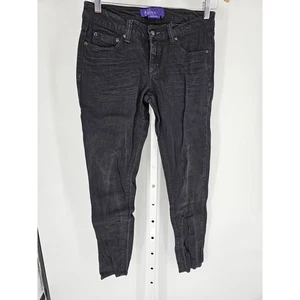 Jeans donna Miley Cyrus & Max Azria vita bassa nero chiusura bottoni taglia 11 - Foto 1 di 4