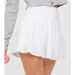 Aerie Offline All Aces Tennis Skirt Skort Pleated Active Pockets White Size XL - Picture 1 of 12