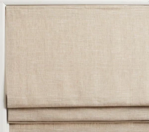 Pottery Barn Emery linen cordless Roman blackout shade, oatmeal, 26x64 - Picture 1 of 1