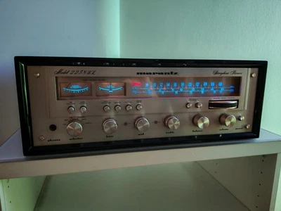 1970s Marantz 2238BL Stereo Receiver, Good Working Condition, Black Wood Case - Bild 1 von 4