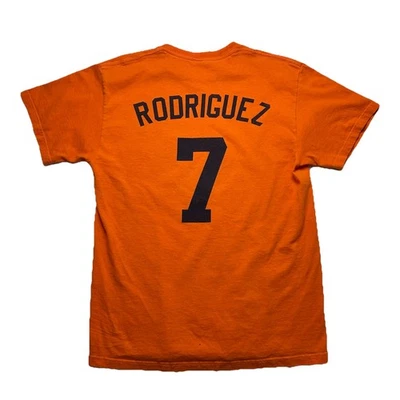 Ivan Pudge Rodriguez Jersey T-Shirt Detroit Tigers #7 Orange 2006 Sz Medium - Image 1 of 4