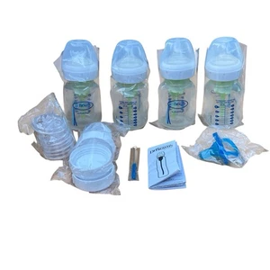 Dr Brown's Natural Flow Options+ Anti-Colic Bottle 0m+ Level 1 Flow 5 oz NEW LOT - Picture 1 of 7