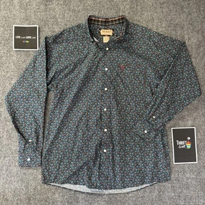 Ariat Herren Langarm mit großen Knöpfen faltenfrei 100% Baumwolle Blumenmuster - Bild 1 von 20