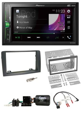 Pioneer 2DIN Lenkrad DAB USB Bluetooth Autoradio für Fiat Idea 2006-2012 grau - Bild 1 von 4