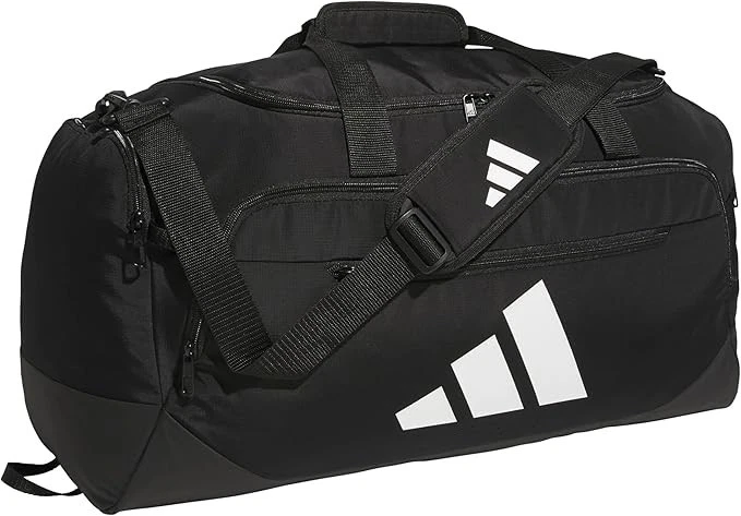 adidas - Defender 5 Small Duffel Bag Black/White (5159462) 20".5".75"