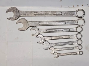 Barcalo Buffalo USA Barcaloy 7-pc. SAE 12pt Combination Wrench Set Vintage - Picture 1 of 16