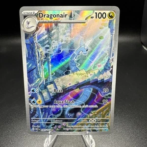 Dragonair - 181/165 - Illustration Rare NM, English Pokemon Scarlet & Violet - Picture 1 of 5