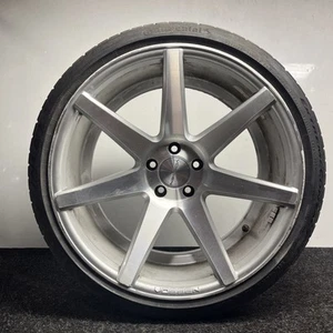 ☑️ ONE Vossen CV3 Silver Wheel W/TIRE & Cap 20x10.5 et30 5x112 - Picture 1 of 24