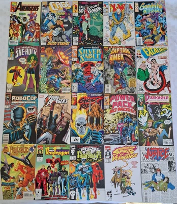 20 Marvel Comics 90s COMICS FOR THE KIDS TO READ - Robo Cop, Spider-Man + More - Image 1 of 4