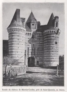 1933 -- ENTREE DU CHATEAU DE MORTIER-CROLLES L049 - Picture 1 of 1