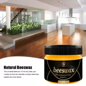 NEW Beeswax Furniture Polish Wood Seasoning Beewax Natural Wood Wax Traditional - Picture 1 of 14