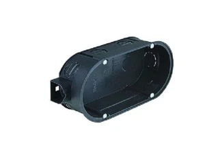 5x Kaiser Flush Rectangular Electrical Double Mounted Gang Junction Box Case - Picture 1 of 12