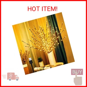 KXCOFTXI 3 Pack Twig Lights, Prelit Branches, USB Plug in Branches Lights with 6 - Picture 1 of 2