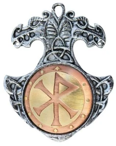 Happiness and Friendship Pendant Necklace, Bind Rune Charm Viking Norse Mystical - Picture 1 of 3