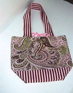 Rosa Paisley Handarbeit Beuteltasche Neu mit Etikett - Bild 1 von 4