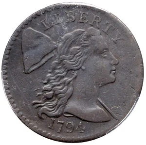 1794 S-57 R-1 PCGS XF 45 Liberty Cap Large Cent Coin 1c - Picture 1 of 3