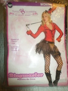 Sweet Sensations Ringmaster Ring Master Sexy Adult Halloween Costume L 12-14 - Picture 1 of 3