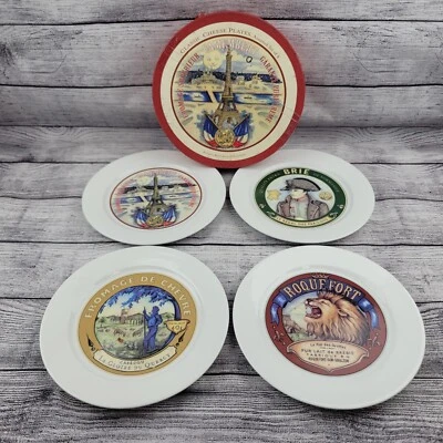 Juego de 4 platos clásicos de queso francés de restauración Foto 1 de 4