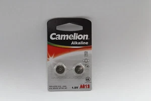 Camelion LR44 Alkaline Cell Button Batteries 1.5V for Digital Vernier - 2 Pack - Picture 1 of 4