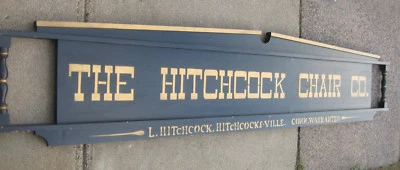 SILLA HITCHCOCK CO L LETRERO DE DISTRIBUIDOR DE FÁBRICA HITCHCOCK CONN RARO Y DIFÍCIL DE ENCONTRAR  Foto 1 de 4