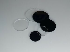 Plexiglas® zuschnitt, Platte rund klar o. schwarz Ø 120mm Deckel, Kreis, Scheibe