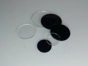 Plexiglas® Zuschnitt, Platte rund klar o. schwarz Ø 120mm Deckel, Kreis, Scheibe - Bild 1 von 5