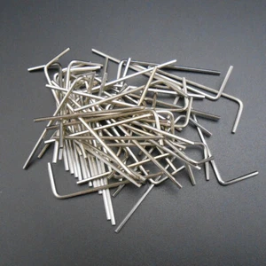 Llave Allen hexagonal de acero con mango en L de borde de 1,5 mm 50 piezas para tornillo de máquina M3 - Imagen 1 de 12