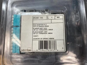 Leviton 5FUHD-2QL PLT Evolve LC 12F ZIR Adapter - New - Picture 1 of 1