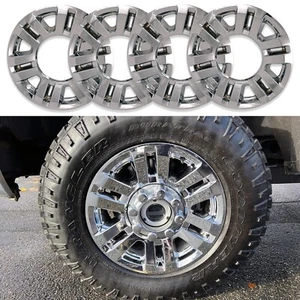 For 2017-2019 Ford F250 F350 XL XLT 18" Wheel Chrome Skin Covers Rim Trim Set 4 - Picture 1 of 4